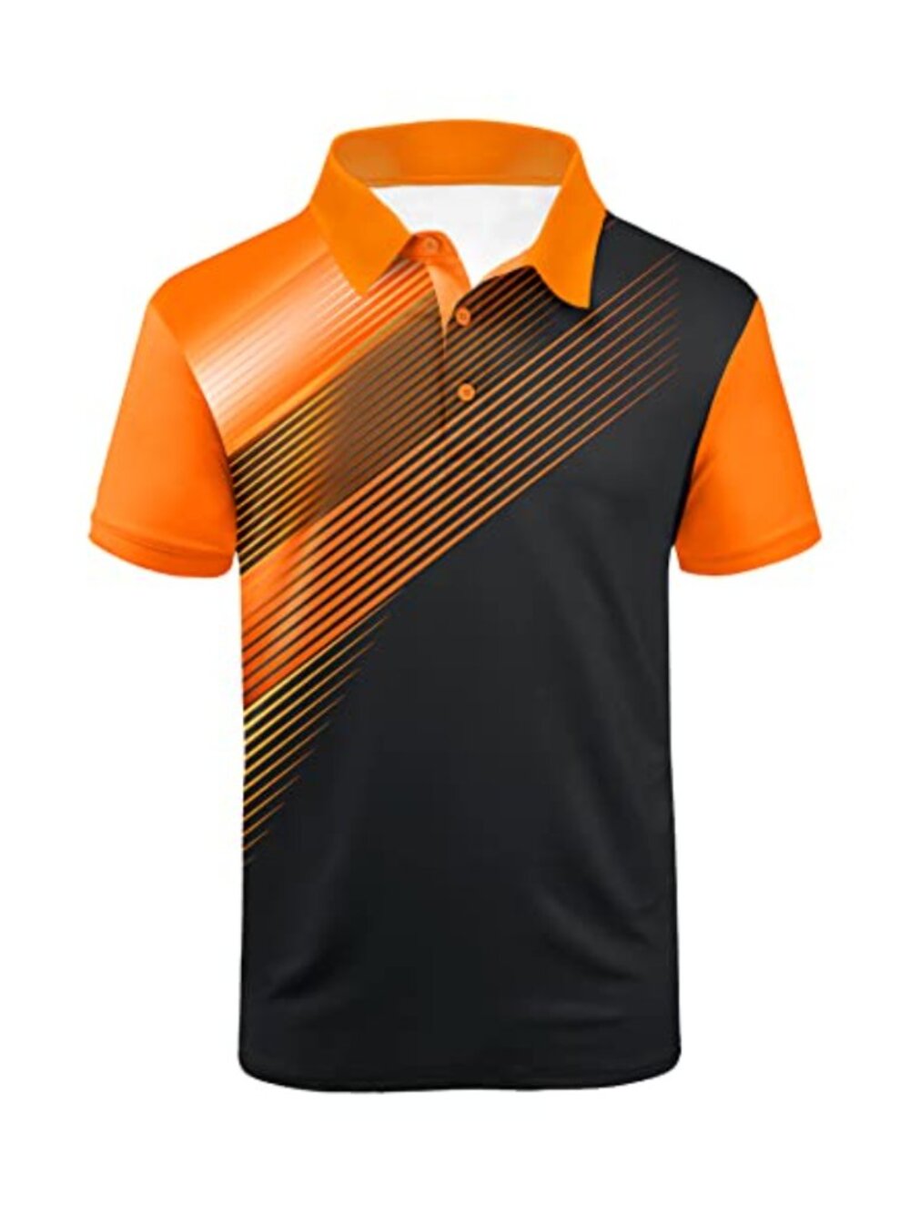 Men's Golf Polo Shirt Short Sleeve Moisture Wicking Performance Print